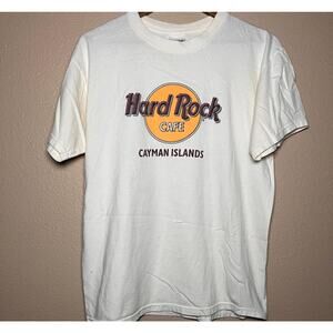 Hard Rock Café ☀️ “Cayman Islands” Classic Logo Tee – Size L